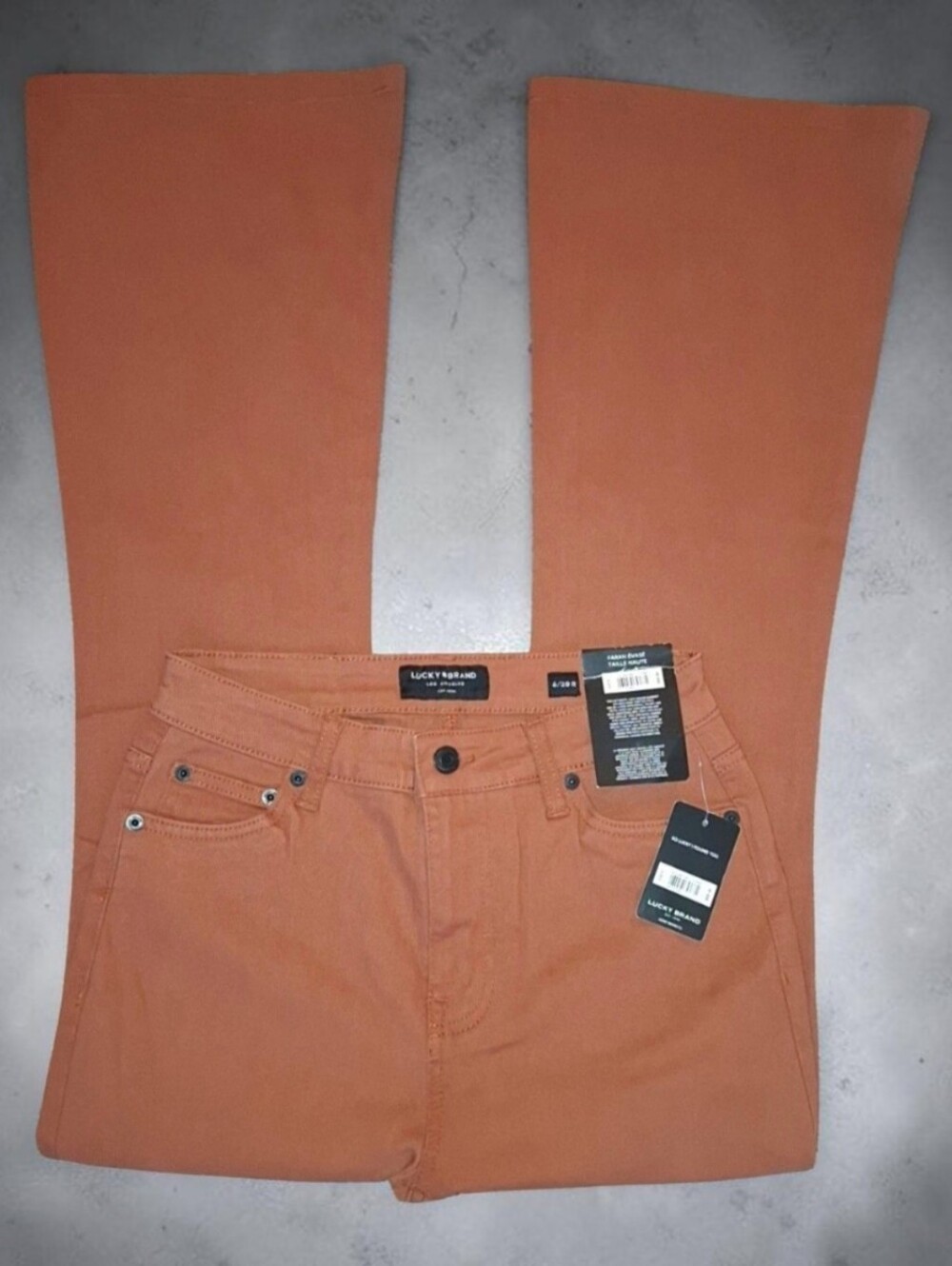Lucky Brand Womens Burnt Orange Bootcut Jeans Size 6/26R